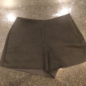 Zara Suede Shorts